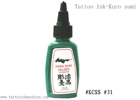 Китай Татуировка Kuro Sumi 1OZ вечная покрывает краской зеленый цвет для татуировать тела поставщик